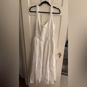Reformation Balia White Midi Dress